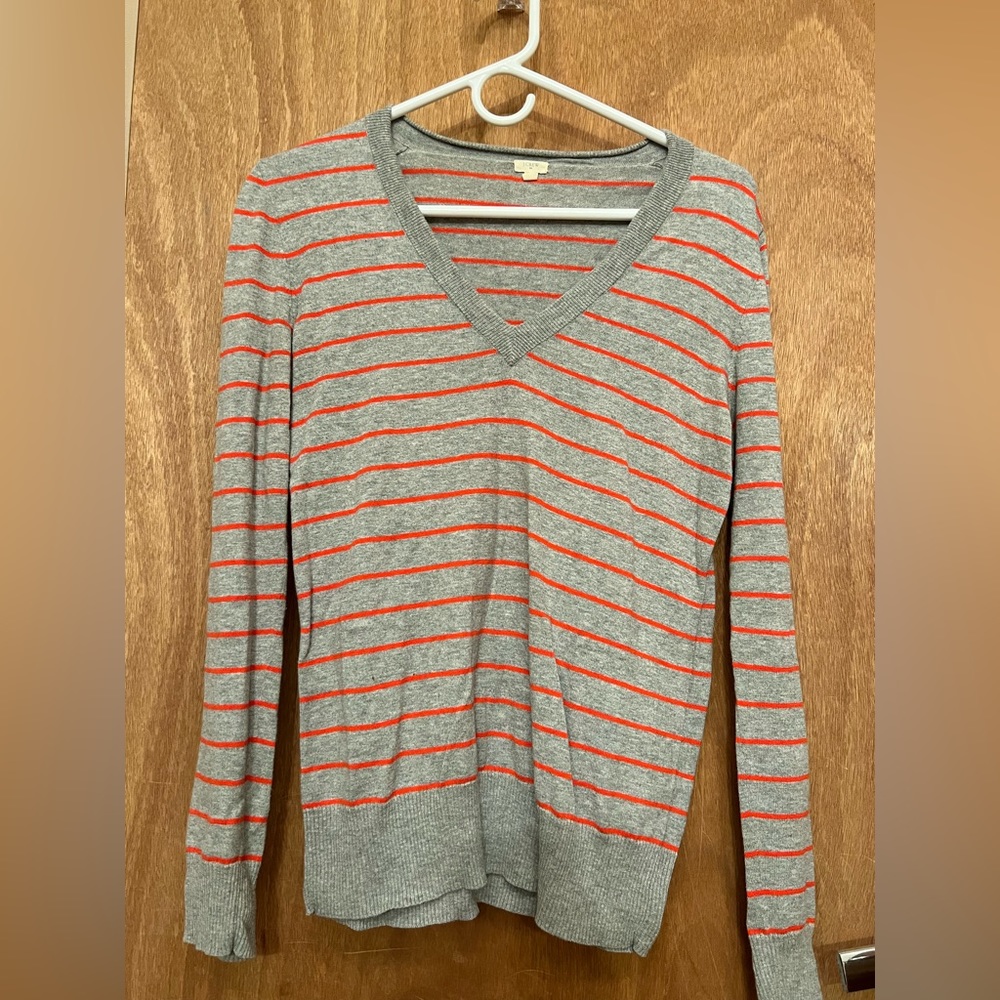 J Crew striped sweater.